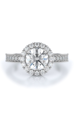 Halo Style Diamond Engagement Ring 
(Center Diamond Not Included)