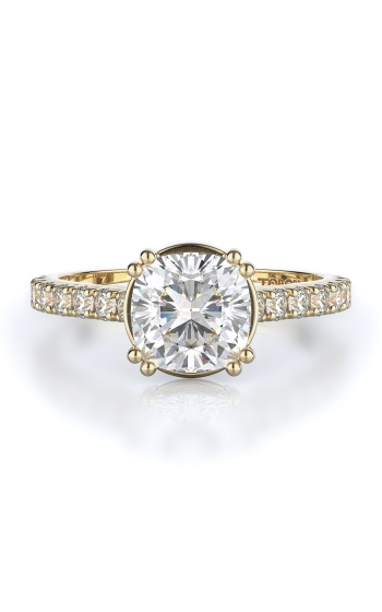 Sidestone Style Diamond Engagement ring 
(Center Diamond Not Included)