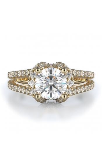 Sidestone Style Diamond Engagement ring 
(Center Diamond Not Included)