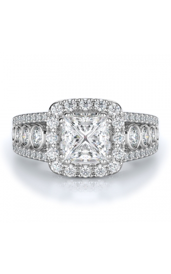 Halo Style Diamond Engagement ring 
(Center Diamond Not Included)