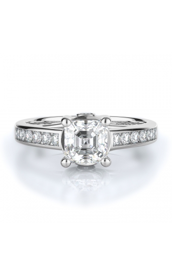 Sidestone Style Diamond Engagement ring 
(Center Diamond Not Included)